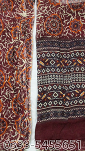 Crape Ajrak Shirt & Dupatta
